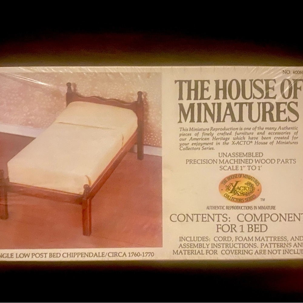 Miniatures Bed Set - Cream